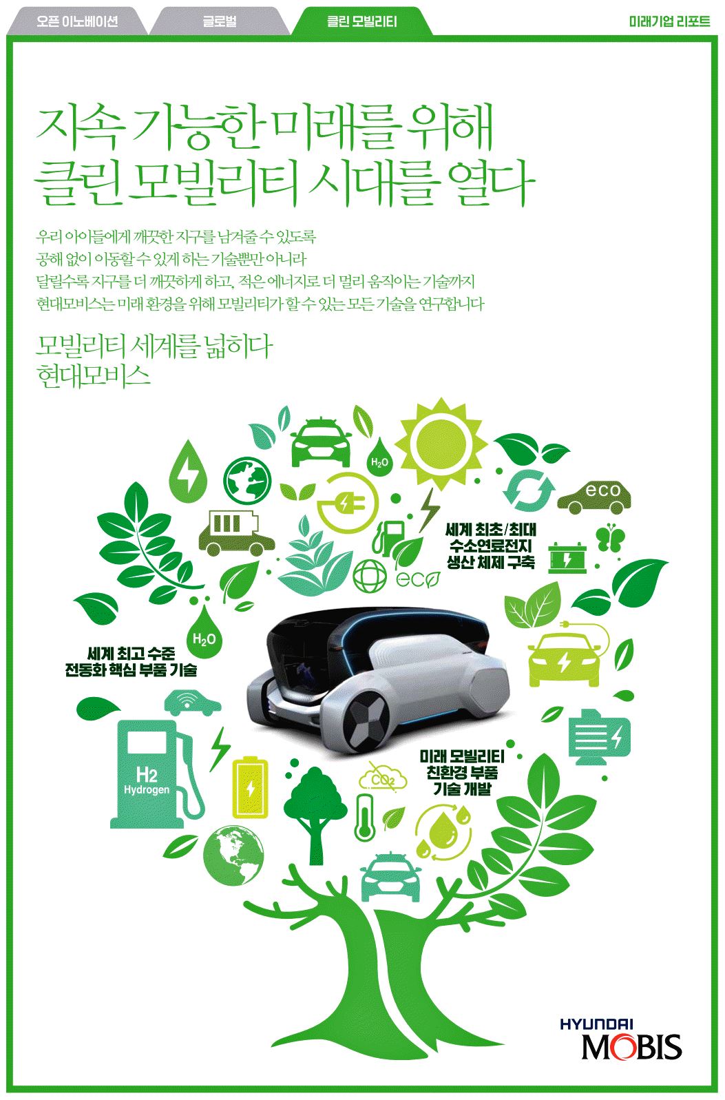 광고정보센터 PRINT광고 :: 지속 가능한 미래를 위해 클린 모빌리티