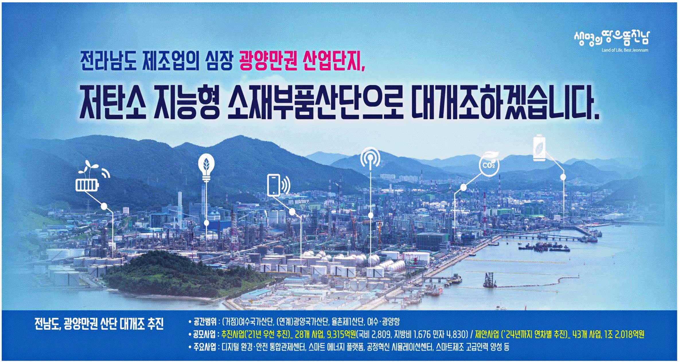 광고정보센터 PRINT광고 :: 전라남도 제조업의 심장 광양만권 산업단지