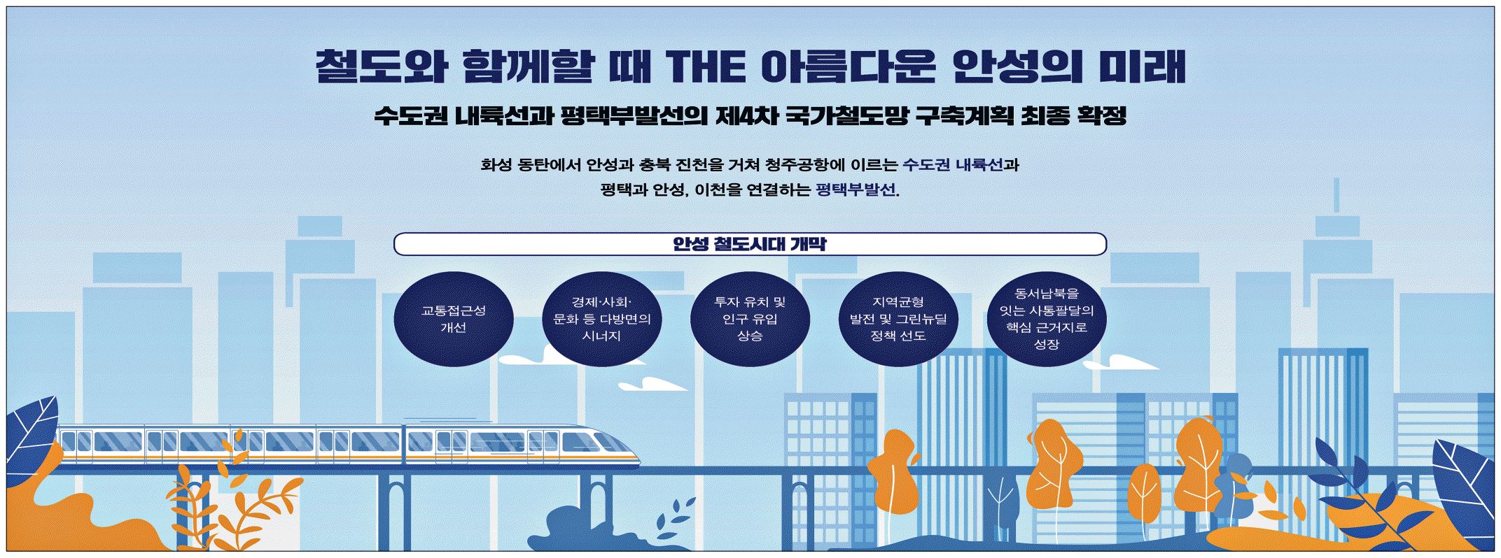 광고정보센터 PRINT광고 :: 철도와 함께할 때 THE 아름다운 안성의 미래
